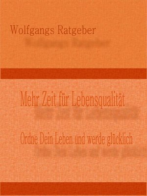 cover image of Mehr Zeit für Lebensqualität